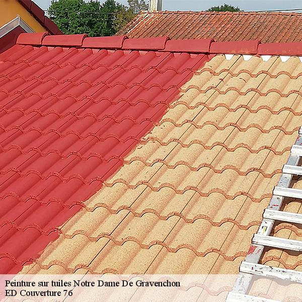Peinture sur tuiles notre-dame-de-gravenchon-76330 ED Couverture 76