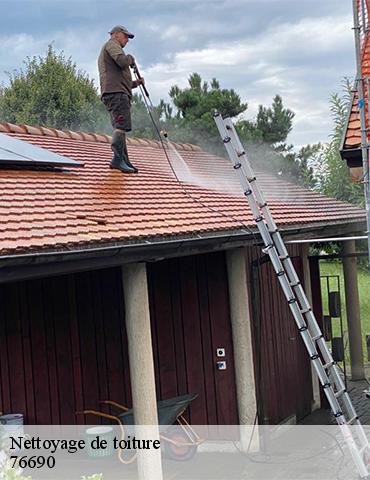 Nettoyage de toiture authieux-ratieville-76690 ED Couverture 76